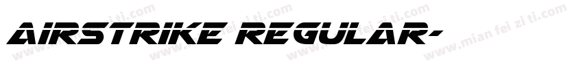 Airstrike Regular字体转换